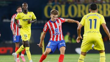Pablo Barrios, durante el partido contra el Villarreal.