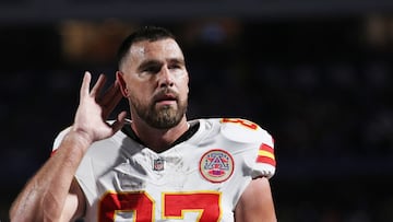 The Chiefs star played defence off the field too, dodging brother Jason’s attempt at a headline-making moment.