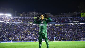Luis Malagon of America during the Semifinal second leg match between Cruz Azul and America as part of the Liga BBVA MX, Torneo Apertura 2024 at Ciudad de los Deportes Stadium on December 08, 2024 in Mexico City, Mexico.