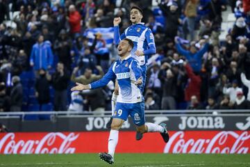 1-0. Sergio García celebró el primer gol.