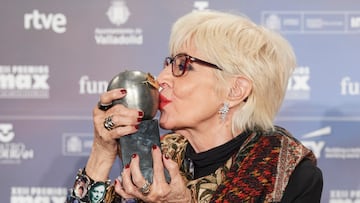 VALLADOLID, SPAIN - MAY 20:  Actress Concha Velasco receives the Honorary Max award during the MAX 2019 awards ceremony at the Calderon Theater on May 20, 2019 in Valladolid, Spain. (Photo by Carlos Alvarez/Getty Images)