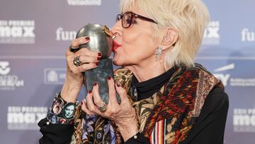 VALLADOLID, SPAIN - MAY 20: Actress Concha Velasco receives the Honorary Max award during the MAX 2019 awards ceremony at the Calderon Theater on May 20, 2019 in Valladolid, Spain. (Photo by Carlos Alvarez/Getty Images)