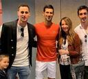 Oblak, Kalinic y Savic disfrutaron con la victoria de Djokovic
