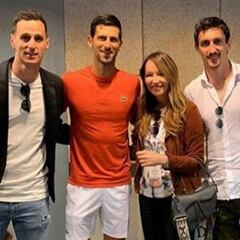 Oblak, Kalinic y Savic disfrutaron con la victoria de Djokovic