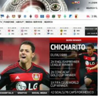Chicharito tiene su propio sitio en la web de la Bundesliga