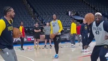 Obi Toppin y Pascal Siakam también son unos cracks para el fútbol