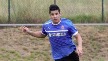 Albín vuelve a ejercitarse dos semanas después con el resto