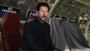 Simeone, en el Astana Arena.