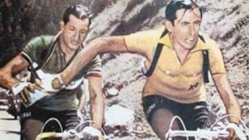 <b>DOS MITOS. </b>La rivalidad entre Coppi y Bartali dividió Italia.