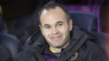 El centrocampista del FC Barcelona Andrés Iniesta.
