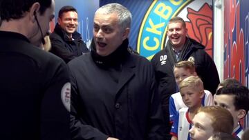 Mourinho cracks up at kid's cheeky remark to referee