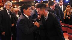 Maradona recompone su relación con Messi en The Best