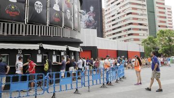 Taquillas de Mestalla, de archivo.