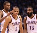 El sueño roto de OKC: Harden, Westbrook y Durant lideran la NBA en anotación