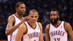 El sueño roto de OKC: Harden, Westbrook y Durant lideran la NBA en anotación