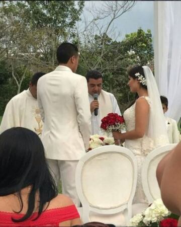 Jeison Murillo y su esposa se casaron en Cali 