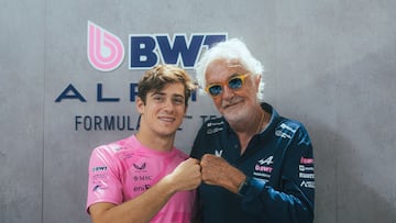 Franco Colapinto y Flavio Briatore (Alpine). F1 2025.