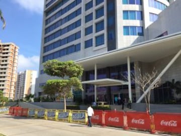 La Selección Colombia, se hospeda en el Hilton Garden Inn de Barranquilla.