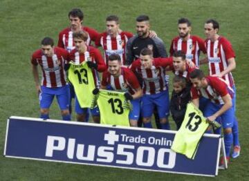 Once inicial del Atlético