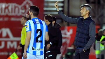 El entrenador de la Real Sociedad, Imanol Alguacil.