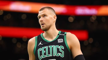 Boston orchestrated a three-team trade with Atlanta and Brooklyn to clear the Latvian center’s salary and acquire Georges Niang.