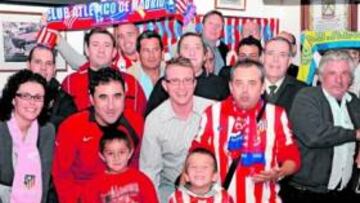 <b>EUFORIA. </b>Las peñas del Atlético están a muerte con su equipo.