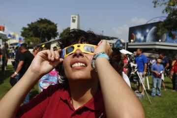 Puerto Rico fue uno de los estados afortunados en el que la gente pudo contemplar el eclipse total de Sol. Allí la gente se reunió en espacios como el Parque de las Ciencias.
