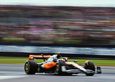 Lando Norris durante el Gran Premio de Gran Bretaña en el circuito de Silverstone.