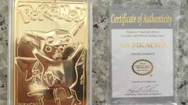 Pikachu tendrá una carta de oro de 2.000 dólares