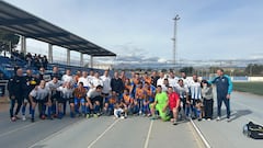 El Valencia vence al Hércules (3-4) en un derbi de veteranos solidario por Lía y Lubo