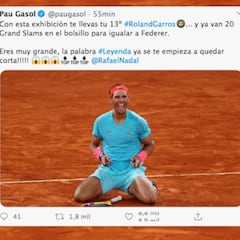 El mundo del deporte, a los pies de Nadal en Twitter: el tweet de Casillas es demasiado top
