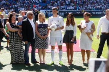 Gareth Bale estuvo acompañado por su familia al completo 