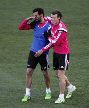 Arbeloa y Gareth Bale.