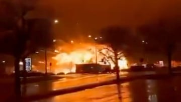 La toma más escalofriante del accidente de un avión en Filadelfia