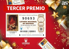 90693, tercer premio del sorteo de la Lotería de Navidad 2025: ¿dónde ha tocado?