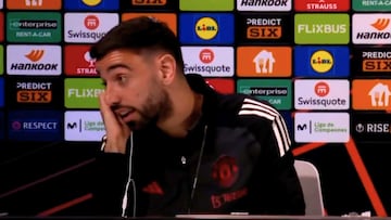 El malentendido de Bruno Fernandes con una pregunta en euskera que terminó entre risas