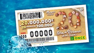 El Sorteo Extra de Verano de la ONCE ha premiado al número 44.148 de la serie 085.