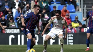 Gorrotxa en una acción del partido ante el Eldense.