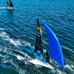 Cruce de ecuador en el podio