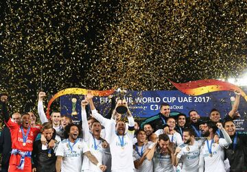 Diciembre de 2017. El Real Madrid gana el mundial de clubes al Gremio de Porto Alegre de Brasil tras vencer 1-0 en la final celebrada en Abu Dhabi.