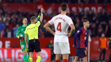 Un partido a Fermín por su expulsión en Sevilla
