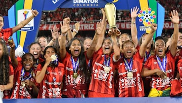 Imágenes del título de América de Cali en la Liga Femenina BetPlay.