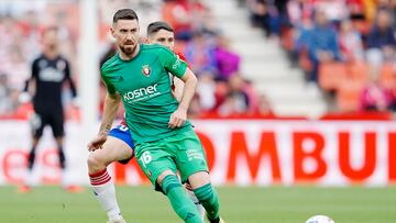 Moi Gómez durante el partido de ayer ante el Granada.