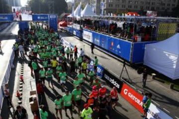 En la Alameda Bernardo O higgins, se dio inicio a una nueva versión de la Maraton de Santiago.