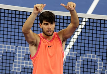El tenista español ha ganado, con remontada incluida, al italiano Jannik Sinner por 7-6, 4-6 y 7-6.