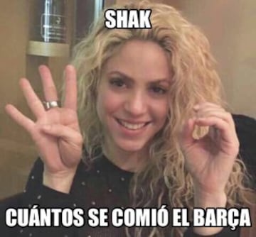 Shakira y Luis Enrique, centro de las mofas en las redes sociales