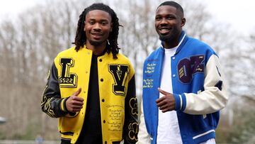 Khephren Thuram y Marcus Thuram llegan a Clairefontaine.