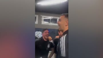 La locura en el vestuario de Argentina tras clasificarse para el Mundial de Qatar