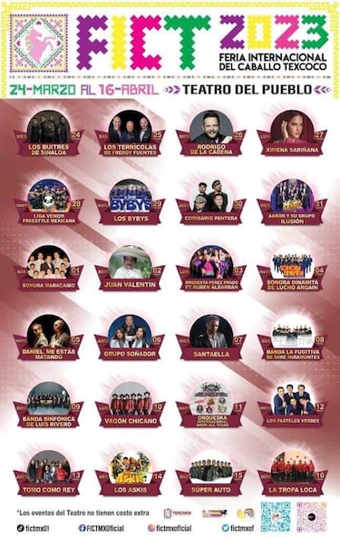 Feria del Caballo Texcoco 2023: cartelera y programa