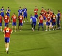 Ambientazo en el Alicante en el entrenamiento de la Selección